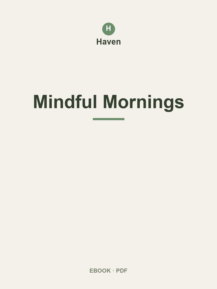 Cover of Mindful Mornings