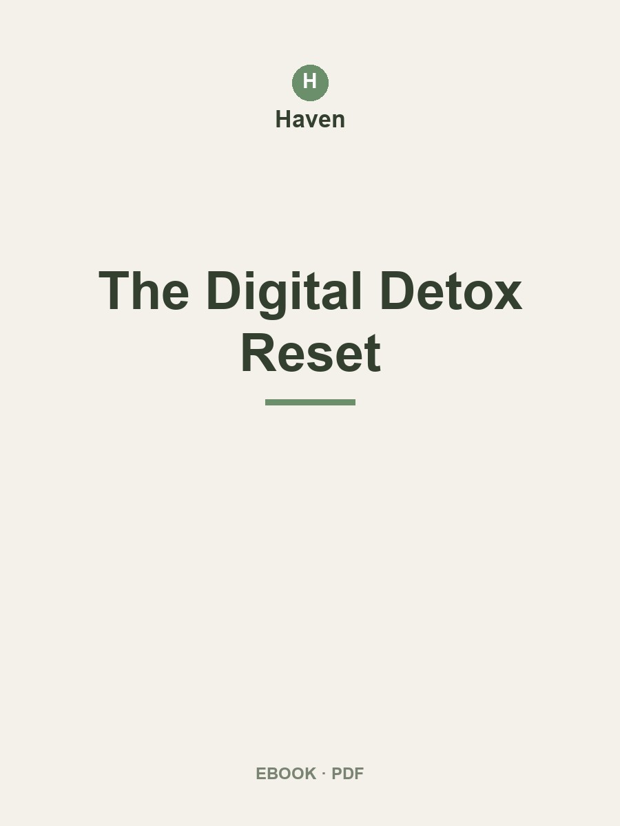 Cover of The Digital Detox Reset